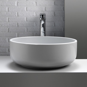 Раковина 46х17 см, без отв., цвет: белый