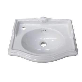 Раковина 50x35 см, 1 отв., цвет: белый