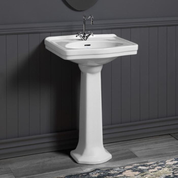 Раковина 58х45 см, 1 отв., цвет: белый