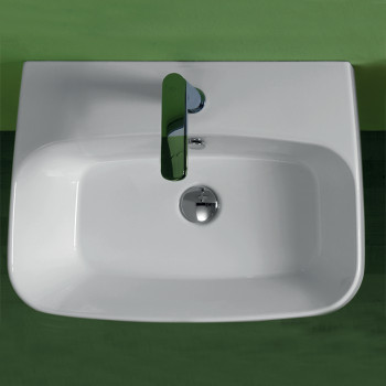 Раковина 60х45 см, 1 отв., цвет: белый