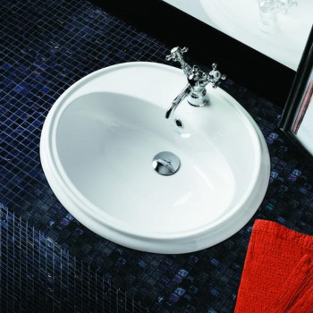 Раковина 61х50.5 см, 1 отв., цвет: белый