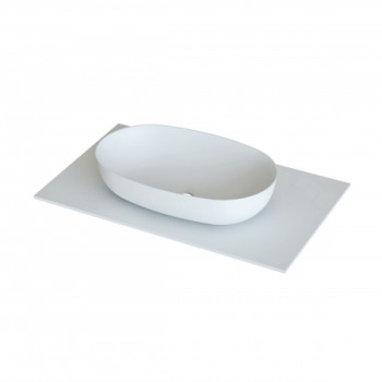 РАКОВИНА АТРИЯ НАКЛАДНАЯ 550ММ Х 350ММ, ЦВЕТ БЕЛЫЙ