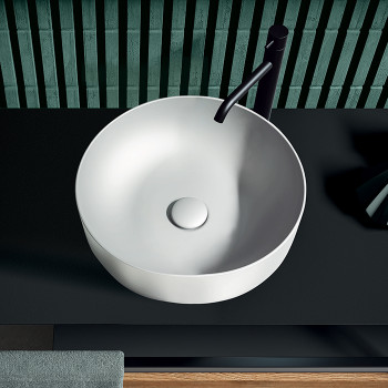 Раковина-чаша 40х15 см, без отв., цвет: белый матовый