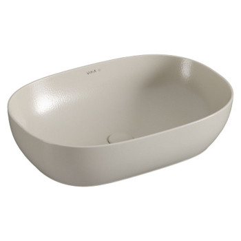 Раковина-чаша Vitra Outline Recycled 7995B066-0016, овальная, 60x41см, без перелива, матовый тауп