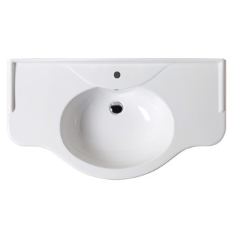 Раковина-консоль 112х62х6 см, 1 отв., цвет: белый