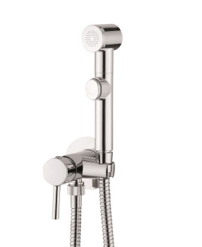 Reitano 55STF Смеситель для биде (скрытый монтаж, лейка пластик), Комплект, ХРОМ