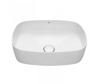 Roca 7.3275.2.700.0 Inspira Round Раковина полувстр. 550x370 мм, слив перелив с кер. дон. клап.