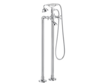 Roca 7.5A27.4.BC0.0 Carmen Смеситель для ванны напольный, Retro, с душевым набором