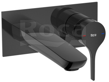 Roca 7.5A35.3.ACN.0 Insignia Смеситель для раковины 196 мм, настен., Titanium Black (внеш. монт ч