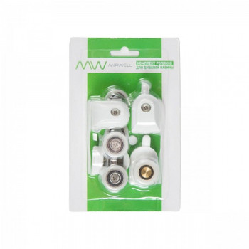 Ролики 23 мм 5 серия комп на дверь белые MR БЛИСТЕР