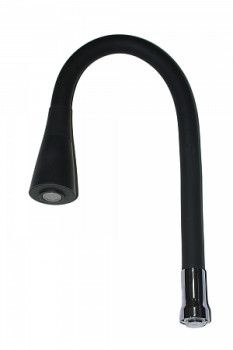 S134BL Излив РМС силиконовый (черный)