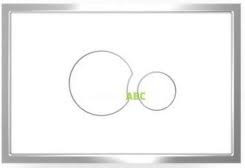 SA 16726010000 Панель управления SK706 2-х режим. смыв, рамка-полир.сталь/клавиши-белый