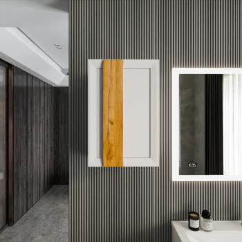 Шкаф навесной Бриклаер БЕРЛИН 60 см, белый