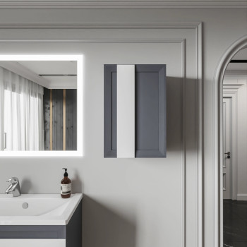 Шкаф навесной Бриклаер БЕРЛИН 60 см, оникс серый