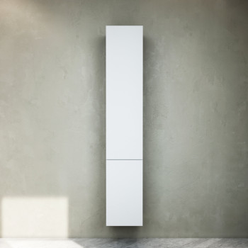 Шкаф-пенал подвесной 30 см, правый, белый глянец