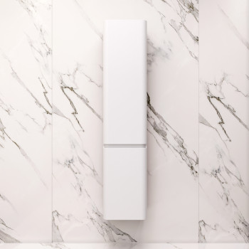 Шкаф-пенал подвесной 40 см, левый, белый глянец