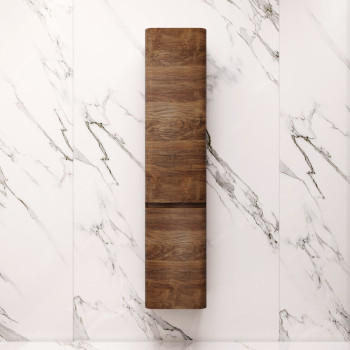 Шкаф-пенал подвесной 40 см, левый, орех