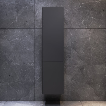 Шкаф-пенал подвесной 40 см, универсальный, графит матовый