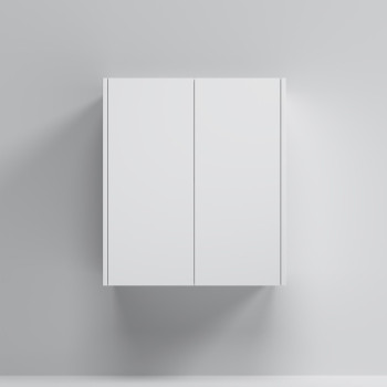 Шкаф с полками 60 см, высота 70 см, белый матовый, универсальный