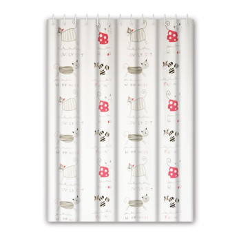 Штора для ванной Haiba HB75062, кошки