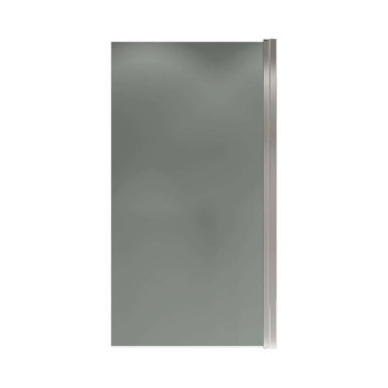 Шторка на ванну распашная Terminus Ното 150х70 тонированная, хром