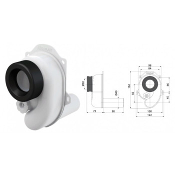 Сифон для писсуара A45B (AlcaPlast)