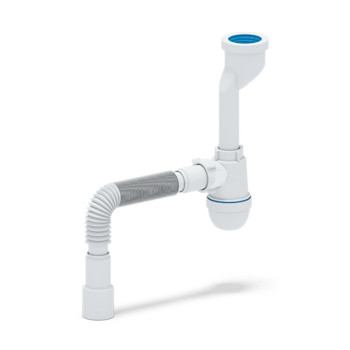 Сифон для писсуара АНИ c выходом на 40, гт. 40х40/50 (U0115)