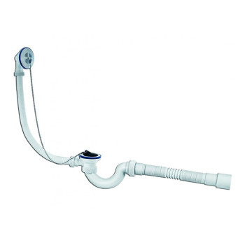 Сифон для ванн ВИР МИНИ Элит 1 1/2 - 40/50 с гиб.трубой (арт.30980653)