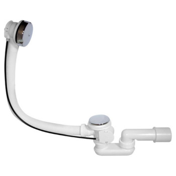 Сифон для ванн ВИР МИНИ Элит с п/авт.сливом и гибк.трубой ?40/50(арт.30980657)