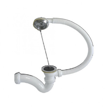 Сифон для ванны (обвязка) нерж.вып. 1 1/2 -40 (30718058)