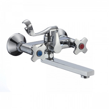 SL115-142E Смеситель РМС для ванны с коротким изливом