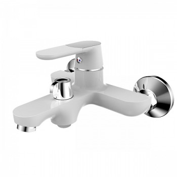 SL123W-009E Смеситель РМС для ванны с коротким литым изливом