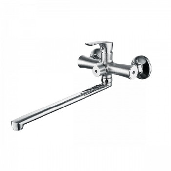 SL126-006E Смеситель РМС для ванны с длинным поворотным изливом