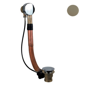 Слив-перелив для ванны полуавтомат Webert AC0035794, матовое золото