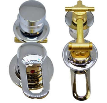 Смеситель 2-х режимный 120 мм в сборе выводы под хомут тип2