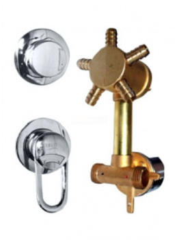 Смеситель 5-и режимный 120 мм в сборе выводы под хомут