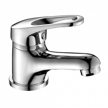 Смеситель Decoroom DR37011 одноручный для умывальника монолитный, хром