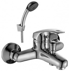 Смеситель Decoroom DR68035 одноручный для ванны с коротким изливом, хром