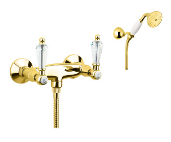 Смеситель для душа Fiore GIOIELLI (SWAROVSKI®) 08OO0602, золото