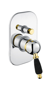 Смеситель для душа Fiore IMPERIAL BLACK 89CO5134, хром/золото