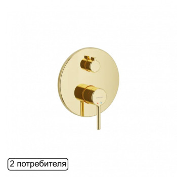 Смеситель для душа скрытого монтажа EXCELLENT Pi AREX.1245GL (золото)