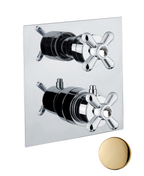 Смеситель для душа (термостат) Fiore MARGOT SKY (SWAROVSKI®) 01OO0936, золото