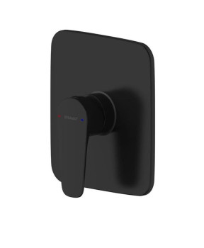 Смеситель для душа встраиваемый на 1 потока Bravat Source PB8173218BW-ENG, черный