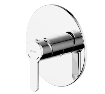 Смеситель для душа встраиваемый на 1 потока Bravat Stream PB83783CP-ENG, хром