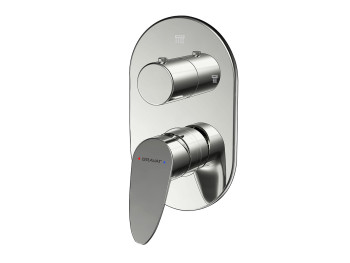 Смеситель для душа встраиваемый на 2 потока Bravat Drop P69190C-2-RUS, хром