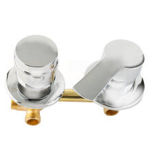 Смеситель для душевой кабины 2-х режимный 100 мм в сборе выводы под хомут