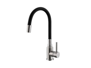 Смеситель для кухни Alveus Flexa Black Sat черный