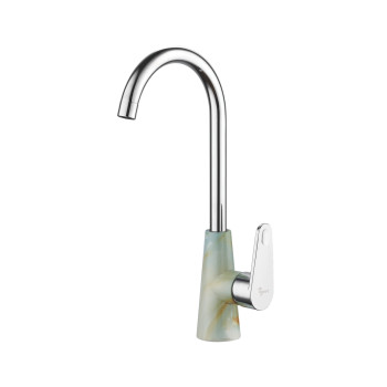 Смеситель для кухни Plstart PL4001-32, хром/мрамор
