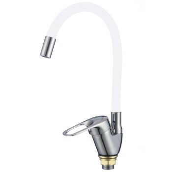 Смеситель для кухни с гибким изливом Fmark FM4104-02, хром