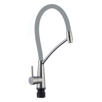 Смеситель для кухни с гибким изливом Fmark FS8255A-04, хром